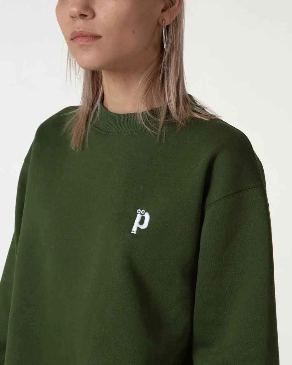 Толстовка Postaments P Logo хаки