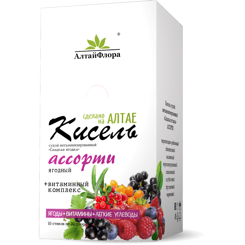 Кисель «Сладкая ягодка» ассорти (3,86 б)