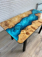 Стол стеклянный раздвижной "Река"