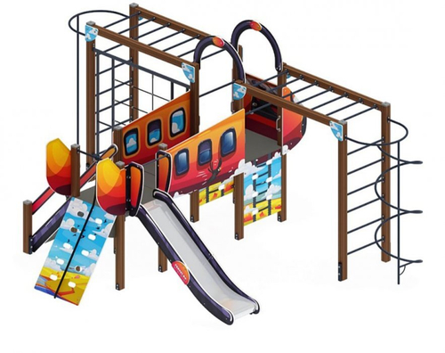 Детский игровой комплекс Аэроплан (мульт)  ДИК 2.03.4.02-01 Н=1200