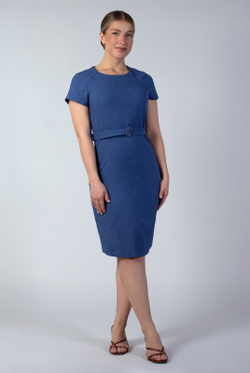 Платье женское 857за, синий #259Син05857з
