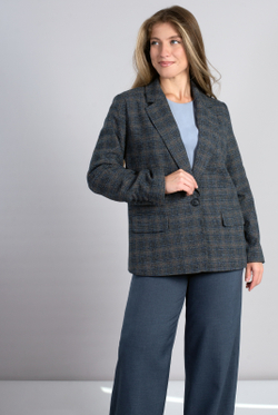 Жакет женский 4135АПБ, клетка #406Кла044135АПБ