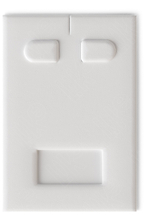 Вкладыш 05/наклонный/для серег/2 язычка/окошко для бирки/прорезь для нитки