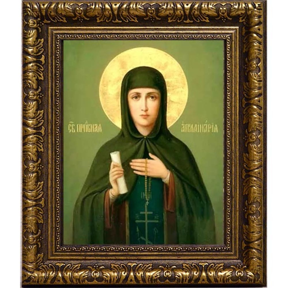 Аполлинария (Полина) Египетская Святая преподобная. Икона на холсте.