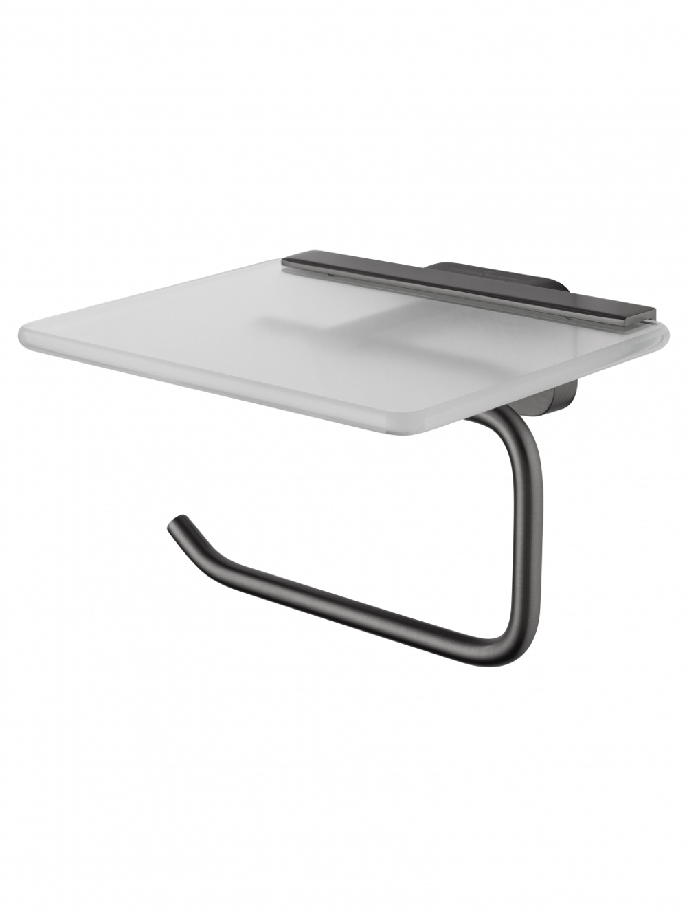 Держатель для туалетной бумаги с полкой WONZON & WOGHAND GRAFFITY, Темный графит (WW-9326)