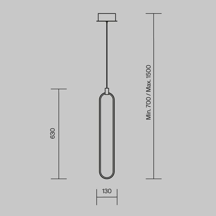 Подвесной светодиодный светильник Maytoni Chain MOD017PL-L13G