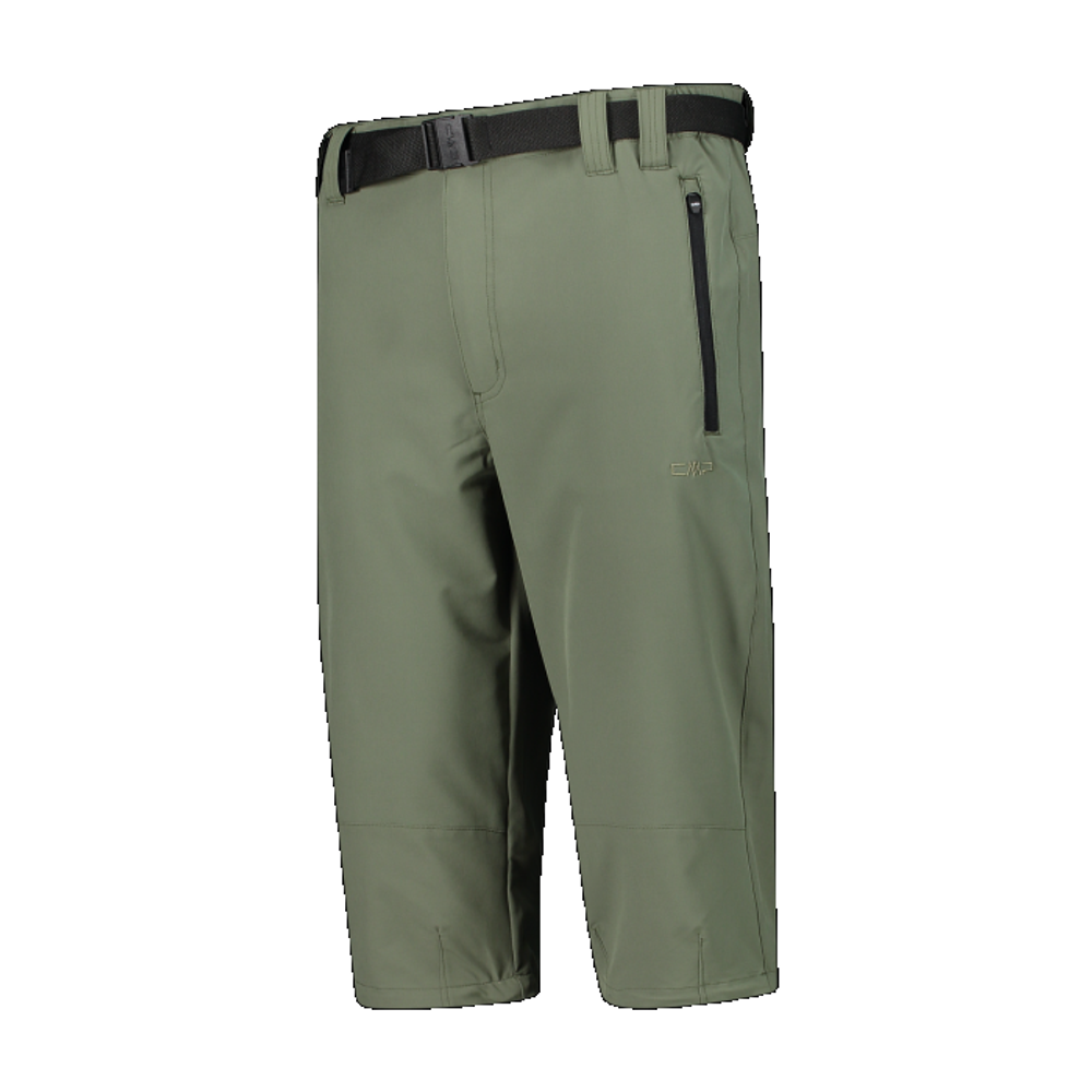 Капри 3/4 мужские CMP Men's stretch polyester Capri pants, артикул 3T51747, цвет SALVIA (E452)