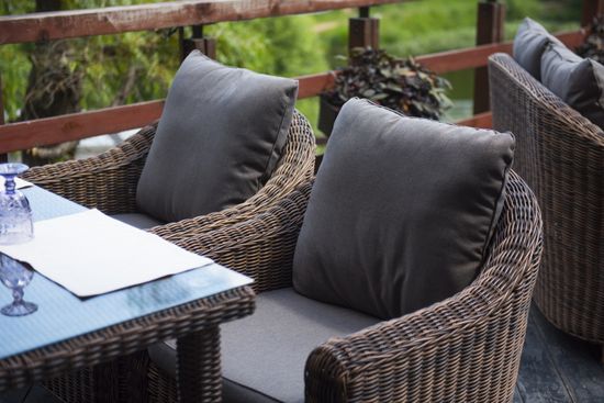 "Кон Панна" кресло из искусственного ротанга, цвет коричневый