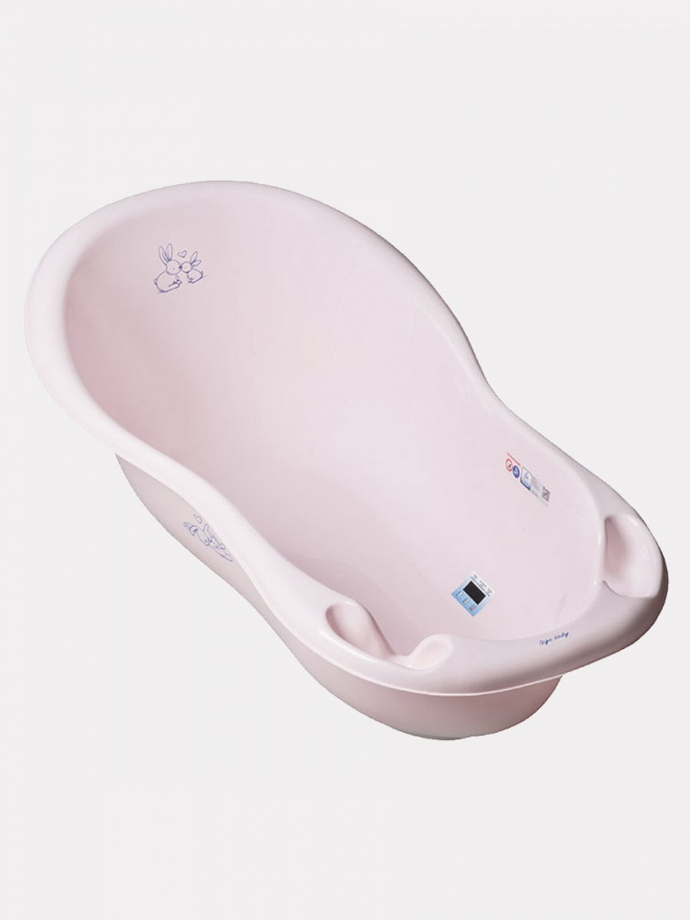 Ванна детская "Кролики" со сливом 92см (pink-розовый)