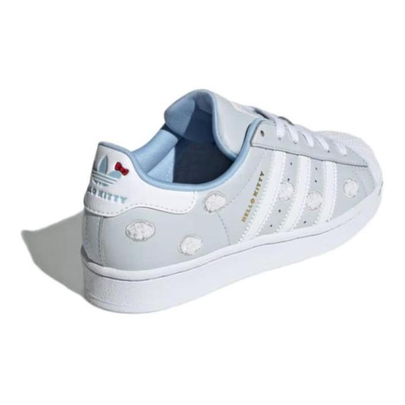 Кроссовки adidas originals SUPERSTAR Детские Скейтборды, Низкие цены, Ореол Синевы/Праздничный Белый/Светящийся Синий Унисекс