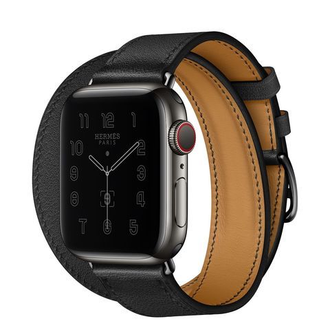 Умные часы Apple Watch Hermès Series 6 GPS + Cellular 44mm Space Black Stainless Steel Case with Double Tour (Noir)