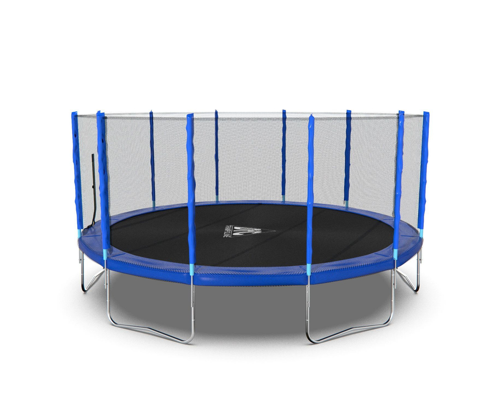 Батут DFC Trampoline Fitness с сеткой 16ft Синий