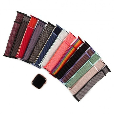 Нейлоновый ремешок для Apple Watch 38/40мм, 011802 Синий + голубой