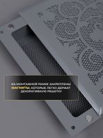 Решетка вентиляционная для камина 200х200 Серый