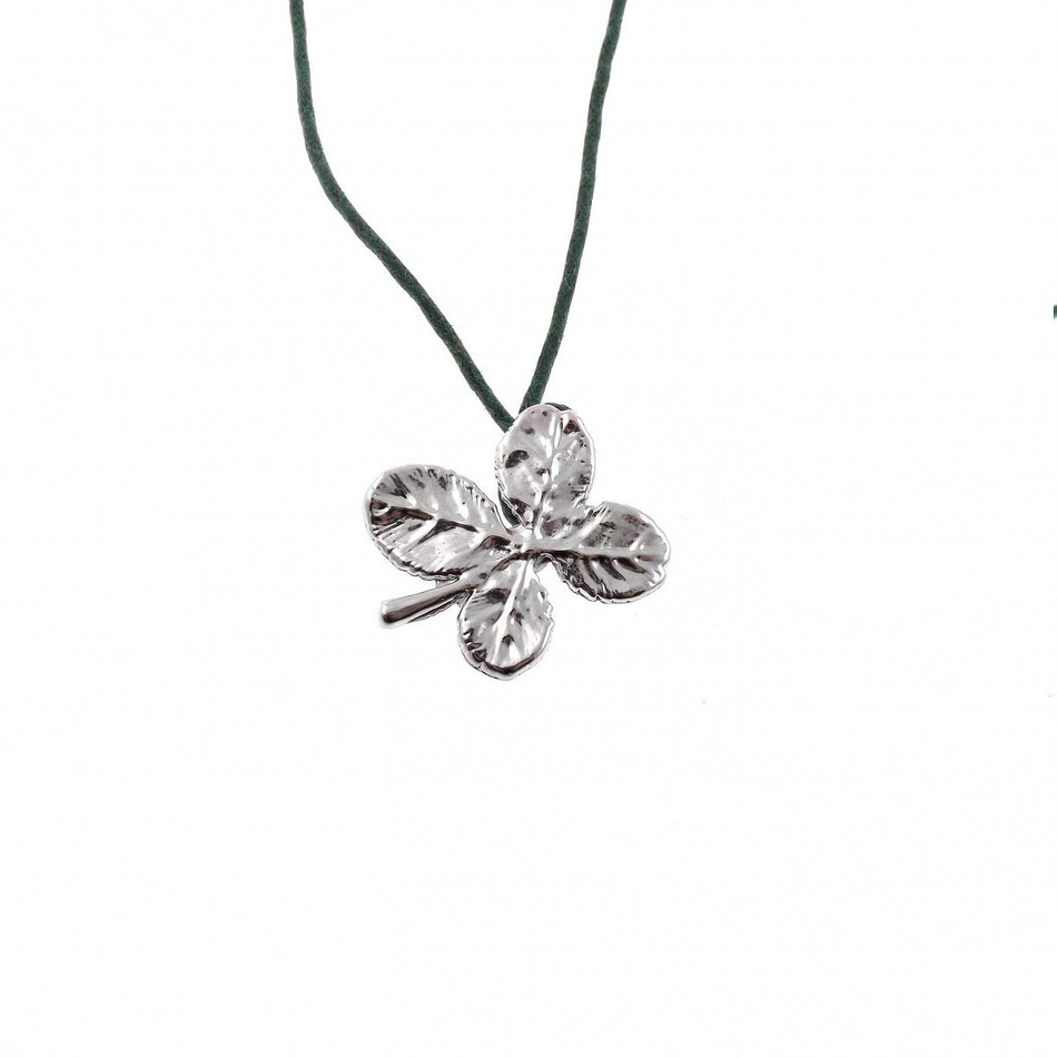 Колье лист Ester Bijoux Четырёхлистник LF13A-S BW