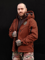 Куртка демисезонная Варгградъ на флисе мужская терракот