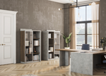 Шкаф для документов-гардероб комбинированный Wood&Stone