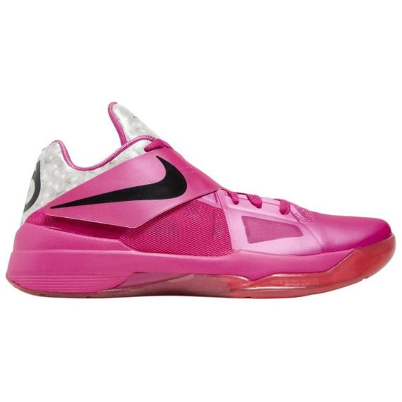 NIKE KD 4 Винтажные баскетбольные кроссовки Low Топ Розовый Унисекс