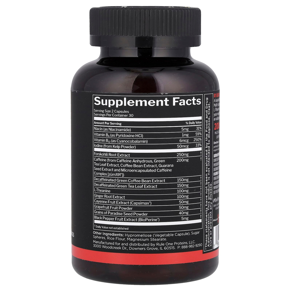 Rule One Proteins, Burn ™, Thermo Weight Management, 60 капсул
