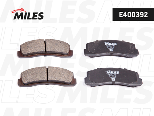 Колодки тормозные передние для ВАЗ 21214, Niva Chevrolet MILES Low-metallic