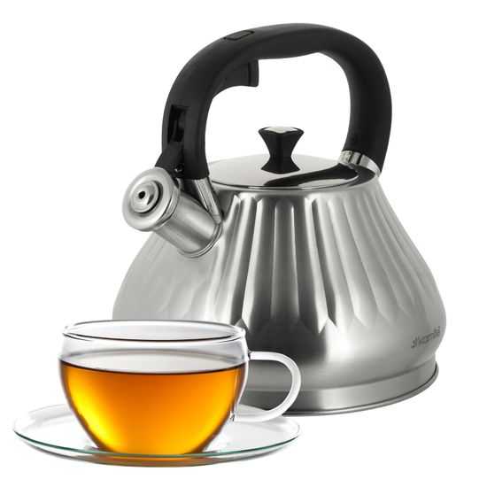 Чайник 3 л. из нержавеющей стали со свистком Kamille KM 0859
