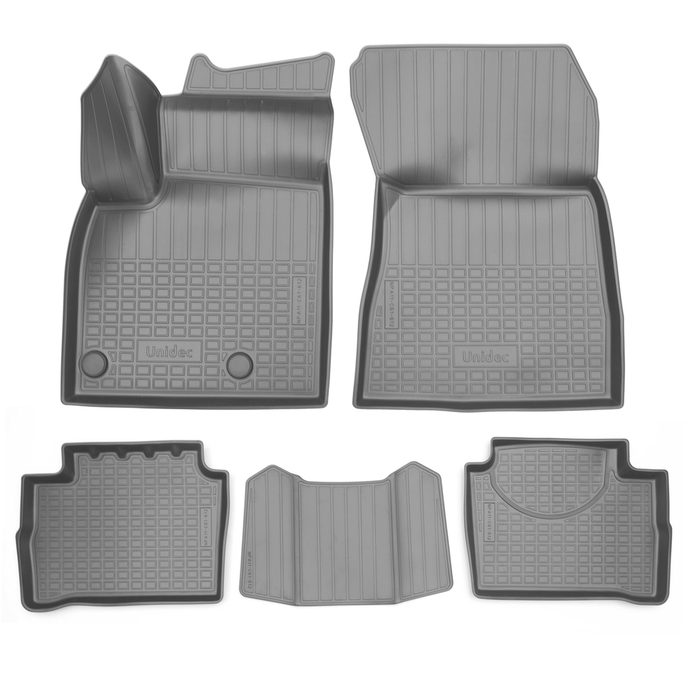 Ковры в салон Norplast/Unidec для Nissan Qashqai III в кузове J12 (2021-), Серый, бензин\гибрид, арт.NPA11-C61-612-G