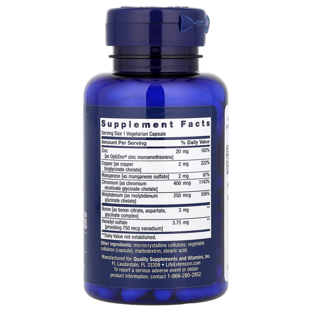 Life Extension, Только микроэлементы, 90 вегетарианских капсул