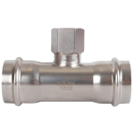 ROMMER Тройник с ВР 35x1/2" из нержавеющей стали прессовой