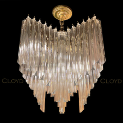 Люстра Cloyd NIBELUNG C8 / Ø60 см - золото - прозрач. стекло (арт.10753)