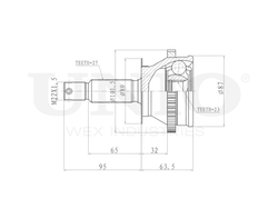 ШРУС внешний UNIO CVJ-20071