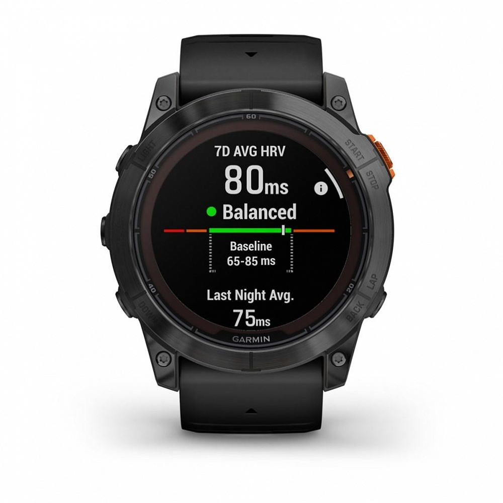 Смарт часы Garmin Fenix 7X Pro Solar Edition серый корпус c черным ремешком