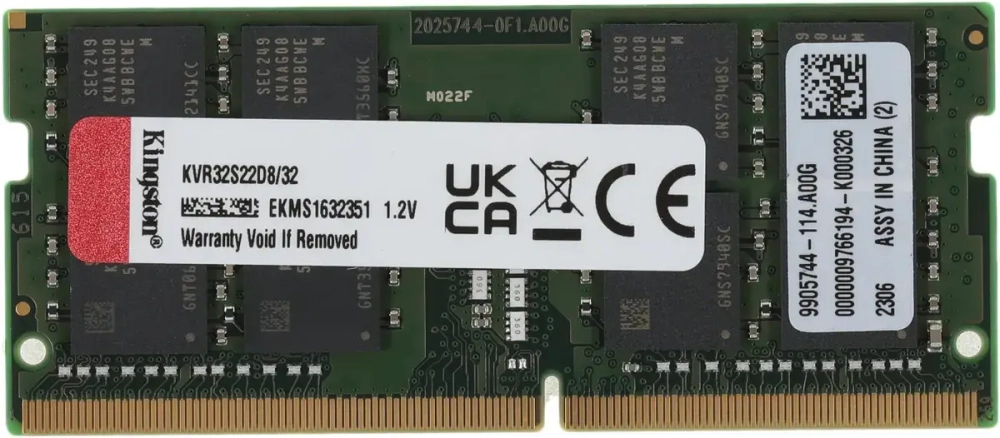 Модуль памяти для ноутбука Kingston KVR32S22D8/32 DDR4 SO-DIMM 32Gb 3200MHz CL22