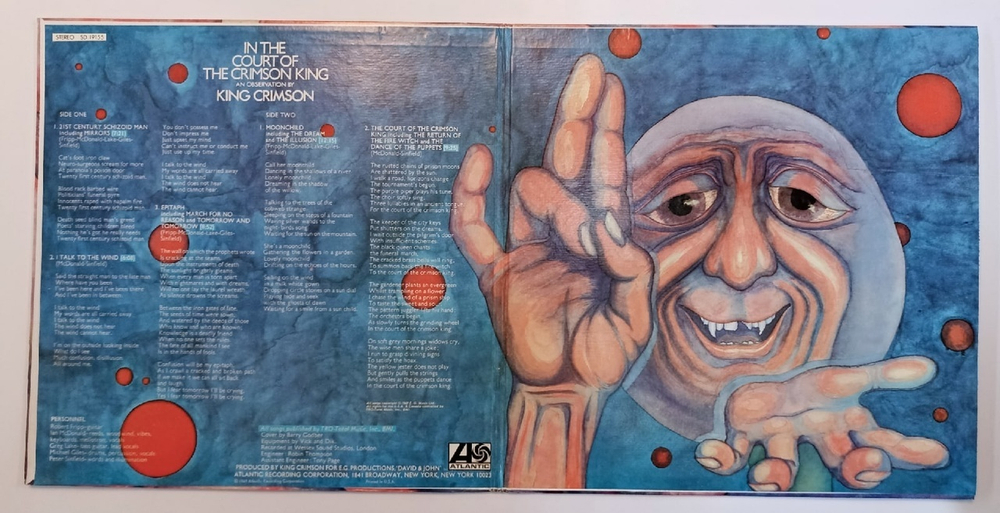 Винтажная виниловая пластинка King Crimson In The Court Of The Crimson King (An Observation By King Crimson) (US 1978)