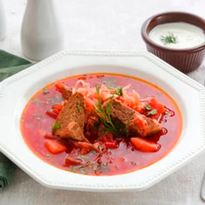 Борщ с квашеной капустой