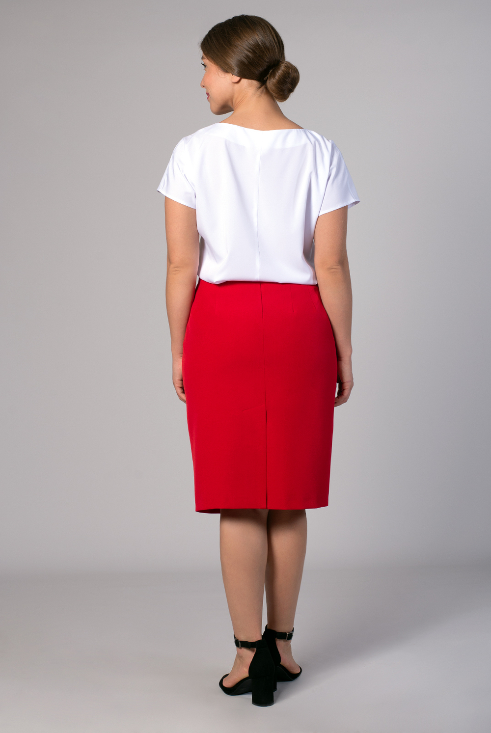 Юбка женская 1328Ла, красный #326Кра011328Ла