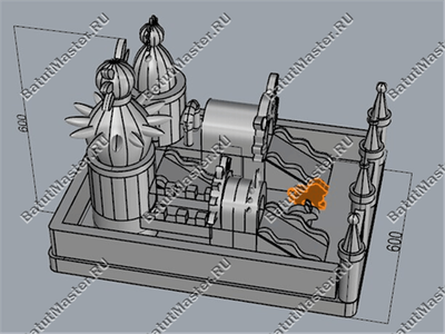 Коммерческий надувной батут "Пасхальный зайчик"