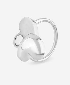 Кольцо Флип из серебра 925 с магнитом и индивидуальной гравировкой