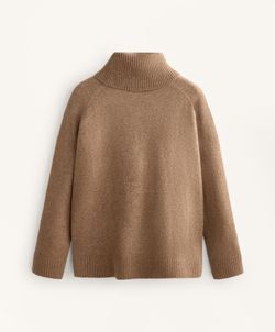 Oysho Трикотажный свитер оверсайз, коричневый меланж