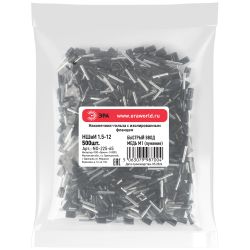 Наконечник-гильза ЭРА NO-225-65 НШвИ 1.5-12 с изолированным фланцем упаковка 500 шт