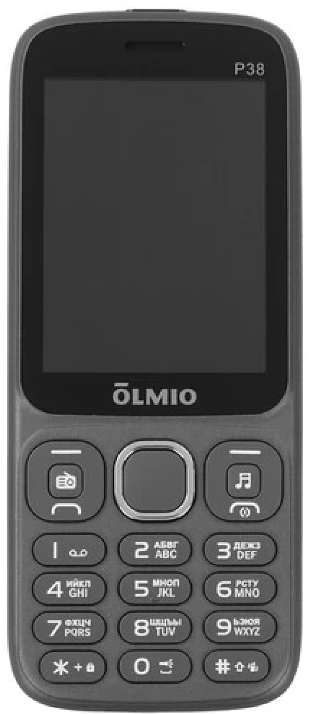 Мобильный телефон OLMIO P38 серый