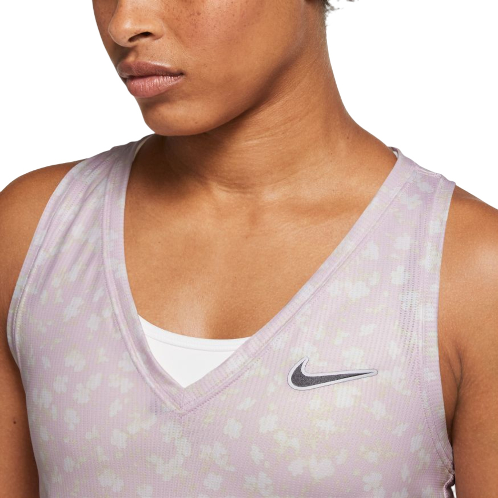 Топ теннисный Nike Court Dri-Fit Victory Tank Printed W - regal pink/black