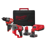 Шуруповерт ударный и перфоратор Milwaukee M12 FPP2F2-602X набор