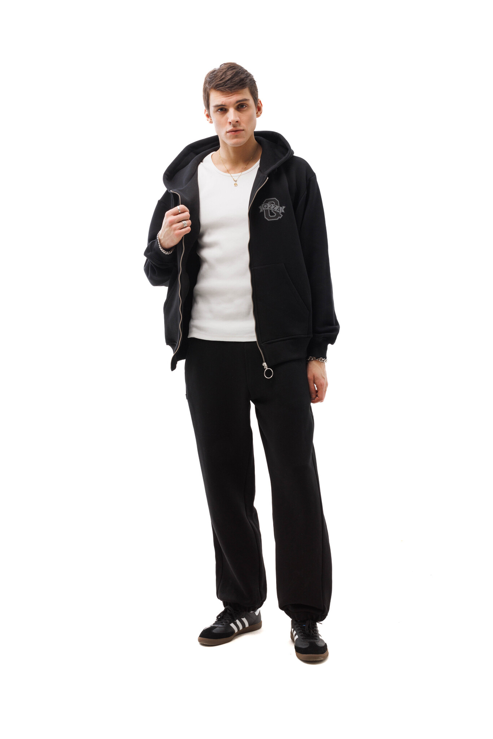 Джоггеры Q2ZA People oversize (чёрный)