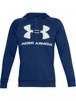 Кофта для мальчика теннисная Under Armour Rival Fleece Hoodie - navy