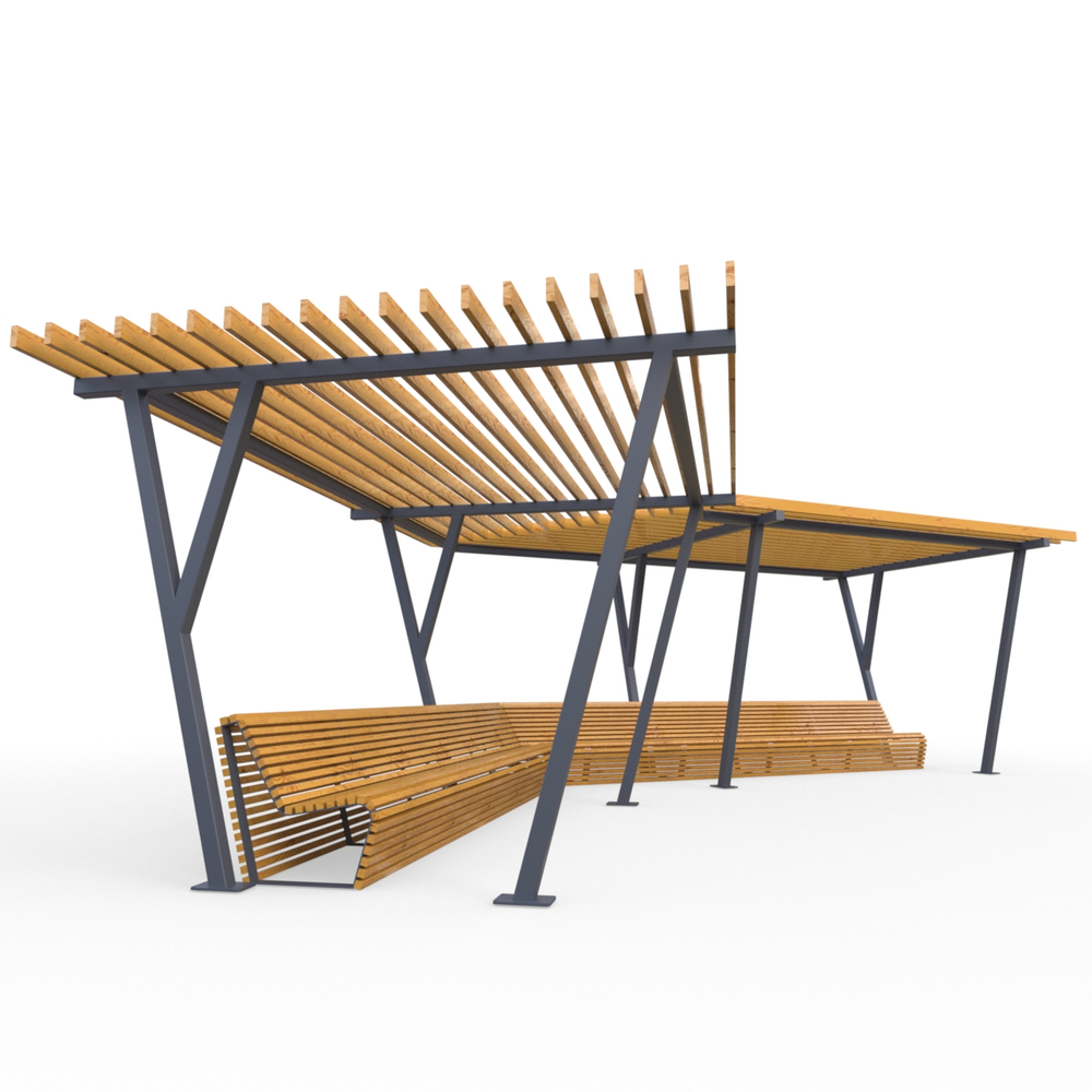 Пергола Арена со скамейкой