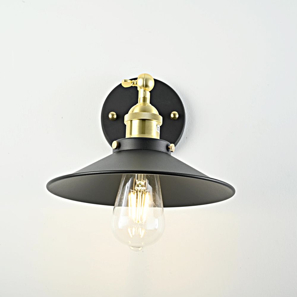 Бра Loft Cone Factory Black By Imperiumloft