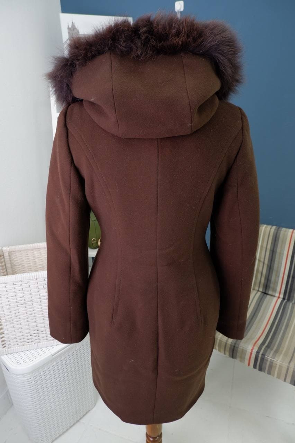 Пальто Venisa с мехом 48 размер