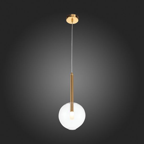 SL1054.203.01 Светильник подвесной ST-Luce Золотистый/Прозрачный G9 1*5W SOFIO