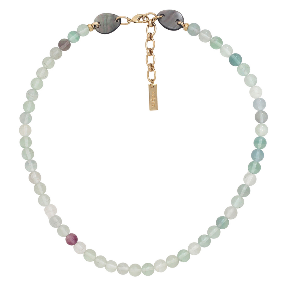 Колье Nature Bijoux, Fluorite, с перламутром и флюоритом, NB26.1-15-43752 (мятный)