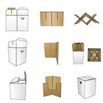 Табурет картонный edelzwicker, 32,5х32,5х44 см